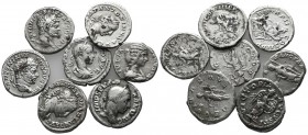 Lot of 7 Roman Imperial AR Denarius. Lot sold as it, no returns.