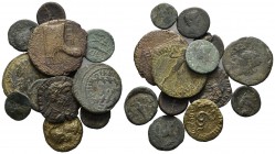 Lot of 13 Roman Provincial AE Coins. Lot sold as it, no returns.