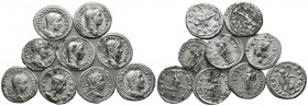 Lot of 9 Roman Imperial AR Denarius. Lot sold as it, no returns.