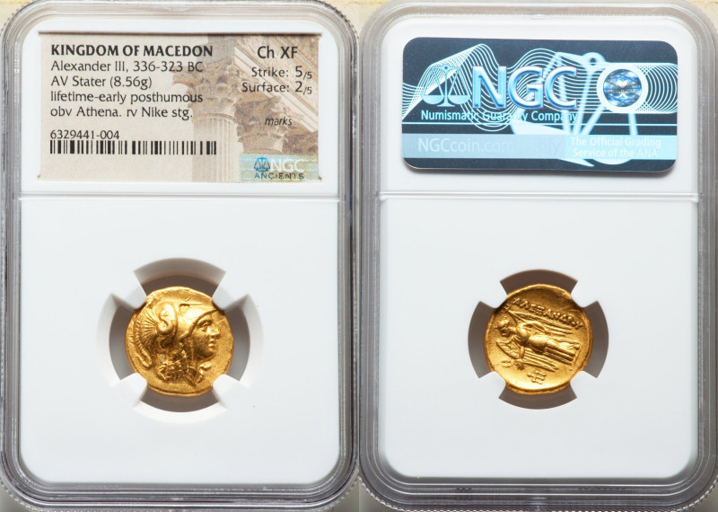 MACEDONIAN KINGDOM. Alexander III the Great (336-323 BC). AV stater (18mm, 8.56 ...