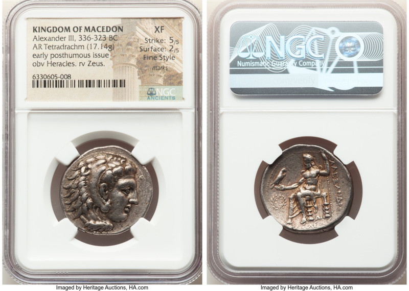 MACEDONIAN KINGDOM. Alexander III the Great (336-323 BC). AR tetradrachm (27mm, ...