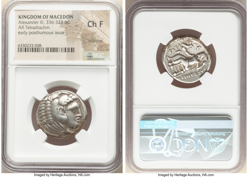 MACEDONIAN KINGDOM. Alexander III the Great (336-323 BC). AR tetradrachm (24mm, ...