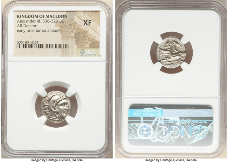 MACEDONIAN KINGDOM. Alexander III the Great (336-323 BC). AR drachm (17mm, 8h). ...