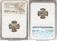 MACEDONIAN KINGDOM. Alexander III the Great (336-323 BC). AR drachm (16mm, 6h). NGC XF, light scratches. Posthumous issue of Colophon, ca. 310-301 BC....