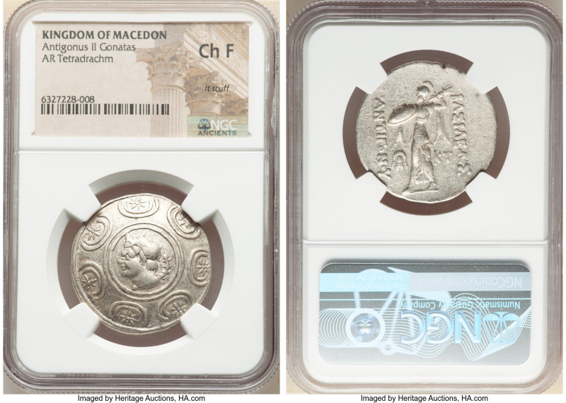 MACEDONIAN KINGDOM. Antigonus II Gonatas (277/6-239 BC). AR tetradrachm (30mm, 6...
