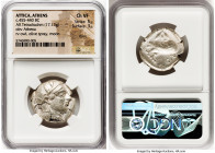 ATTICA. Athens. Ca. 455-440 BC. AR tetradrachm (24mm, 17.13 gm, 8h). NGC Choice VF 5/5 - 3/5, marks. Early transitional issue. Head of Athena right, w...