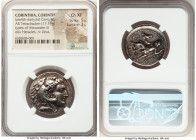 CORINTHIA. Corinth. Late 4th-early 3rd centuries BC. AR tetradrachm (27mm, 17.13 gm, 8h). NGC Choice XF 5/5 - 3/5. Posthumous issue in the name and ty...