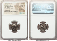 CRETE. Itanus. Ca. 330-270 BC. AR drachm (17mm, 5.15 gm, 11h). NGC Choice VF 5/5 - 2/5, scratches. Head of Athena left, wearing crested Attic helmet d...