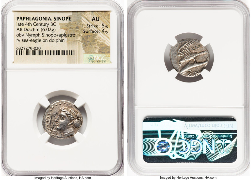 PAPHLAGONIA. Sinope. Ca. late 4th century BC. AR drachm (19mm, 6.02 gm, 5h). NGC...