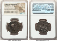 Marc Antony, as Imperator and Triumvir (43-30 BC), with Octavia. AR cistophorus (31mm, 11.76 gm, 12h). NGC Choice Fine 4/5 - 4/5, flan flaw. Ephesus, ...