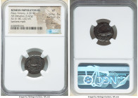 Marc Antony (43-30 BC). AR denarius (18mm, 3.47 gm, 6h). NGC VF 4/5 - 3/5, marks, bankers mark. Legionary issue, mint traveling with Antony in Greece ...