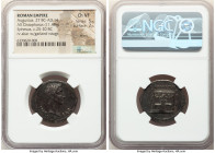Augustus (27 BC-AD 14). AR cistophorus (26mm, 11.48 gm, 12h). NGC Choice VF 5/5 - 2/5, marks. Ephesus, ca. 25-20 BC. IMP•CAE-SAR, bare head of Augustu...