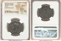 Marcus Agrippa, lieutenant of Augustus (died 12 BC). AE as (29mm, 5h). NGC Choice Fine. Posthumous issue struck under Caligula, Rome, AD 37-41. M•AGRI...