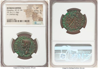 Claudius I (AD 41-54). AE as (28mm, 11.16 gm, 7h). NGC VF 5/5 - 3/5. Rome. TI CLAVDIVS CAESAR AVG P M TR P IMP P P, bare head of Claudius I left / LIB...