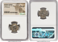 Hadrian (AD 117-138). AR denarius (19mm, 7h). NGC Choice VF. Rome, AD 125. IMP CAESAR TRAIAN-HADRIANVS AVG, laureate head of Hadrian right, slight dra...