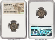 Antoninus Pius (AD 138-161). AR denarius (18mm, 3.50 gm, 6h). NGC Choice AU 4/5 - 5/5. Rome, AD 152-153. ANTONINVS AVG-PIVS P P TR P XVI, laureate hea...