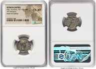 Marcus Aurelius, as Caesar (AD 161-180). AR denarius (18mm, 7h). NGC Choice XF. Rome, AD 148-149. AVRELIVS CAE-SAR AVG PII F, bare head of Marcus Aure...
