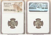 Marcus Aurelius, as Augustus (AD 161-180). AR denarius (19mm, 3.51 gm, 11h). NGC AU 5/5 - 5/5. Rome, AD 173. M ANTONINVS-AVG TR P XXVI, laureate head ...