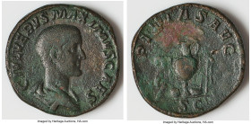 Maximus (AD 235/6-238). AE sestertius (31mm, 21.40 gm, 12h). Choice Fine, mark. Rome, late AD 235- early AD 236. C IVL VERVS MAXIMVS CAES, bareheaded,...