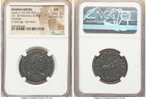 Julian II, as Augustus (AD 360-363). AE1 or BI maiorina (28mm, 8.25 gm, 11h). NGC MS 5/5 - 3/5. Heraclea, 1st officina, 361-363. D N FL CL IVLI-ANVS P...