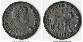 Julian II (AD 360-363). BI maiorina or AE 1 (28mm, 8.59 gm, 12h). Choice VF, altered surface. Siscia, 2nd officina, AD 361-363. D N FL CL IVLI-ANVS P ...