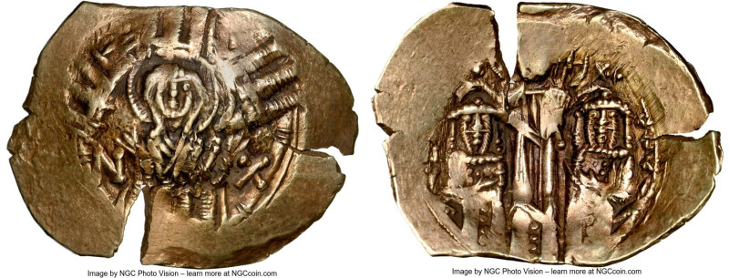 Andronicus II Palaeologus (AD 1294-1320), and Michael IX. AV/EL hyperpyron (27mm...