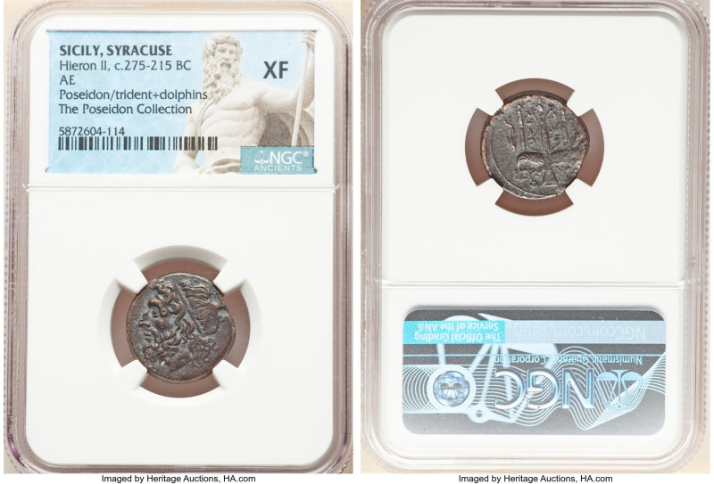 ANCIENT LOTS. Greek. Sicily. Syracuse. Hieron II (ca. 275-215 BC). Lot of three ...