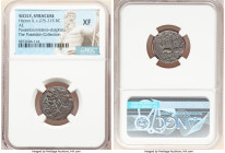 ANCIENT LOTS. Greek. Sicily. Syracuse. Hieron II (ca. 275-215 BC). Lot of three (3) AE litrae. NGC XF. Includes: Three Hieron II AE litrae, with head ...
