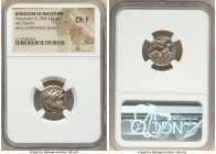 ANCIENT LOTS. Greek. Macedonian Kingdom. Alexander III the Great (336-323 BC). Lot of three (3) AR drachms. NGC Fine-Choice Fine, test cut. Includes: ...