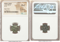 ANCIENT LOTS. Greek. Mixed. Lot of four (4) AE issues. NGC Fine-Choice VF, scratches, edge chips. Includes: Four Greek AE issues, various cities, moti...