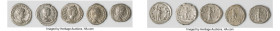 ANCIENT LOTS. Roman Imperial. Lot of five (5) AR denarii. Choice Fine-VF. Includes: Five Roman Imperial AR denarii, various rulers and types. Total of...