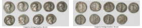 ANCIENT LOTS. Roman Imperial. Lot of nine (9) AR denarii. Choice Fine-Choice VF. Includes: Nine Roman Imperial AR denarii, various rulers and types. T...