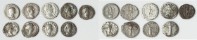 ANCIENT LOTS. Roman Imperial. Lot of nine (9) AR denarii. Fine-VF. Includes: Nine Roman Imperial denarii, various rulers, and types. Total of nine (9)...