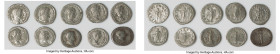 ANCIENT LOTS. Roman Imperial. Lot of ten (10) AR denarii. Choice Fine-VF. Includes: Ten Roman Imperial denarii, various rulers, and types. Total of te...