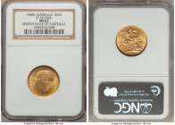 Victoria gold "St. George" Sovereign 1884-S MS62 NGC, Sydney mint, KM7. Reserve Bank of Australia. AGW 0.2355 oz. 

HID09801242017

© 2022 Heritage Au...