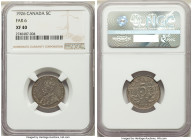 George V "Far 6" 5 Cents 1926 XF40 NGC, Ottawa mint, KM29. Scarce variety and key date of type. Graphite toning. 

HID09801242017

© 2022 Heritage Auc...