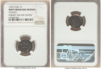 Republic Mint Error - Struck 10% off Center Centavo 1920 UNC Details (Stained) NGC, Philadelphia mint, KM9.1. 

HID09801242017

© 2022 Heritage Auctio...