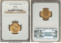 Napoleon gold 20 Francs 1811-A MS62 NGC, Paris mint, KM695.1. 

HID09801242017

© 2022 Heritage Auctions | All Rights Reserved