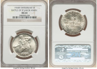 Confederation Pair of Certified Assorted 5 Francs NGC, 1) "Battle of St. Jacob an der Birs" 5 Francs 1944-B - MS64, KM45 2) "Constitution Centennial" ...