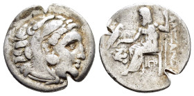KINGS of MACEDON. Alexander III. The Great.(336-323 BC).Drachm.

Weight : 3.9 gr
Diameter : 18 mm
