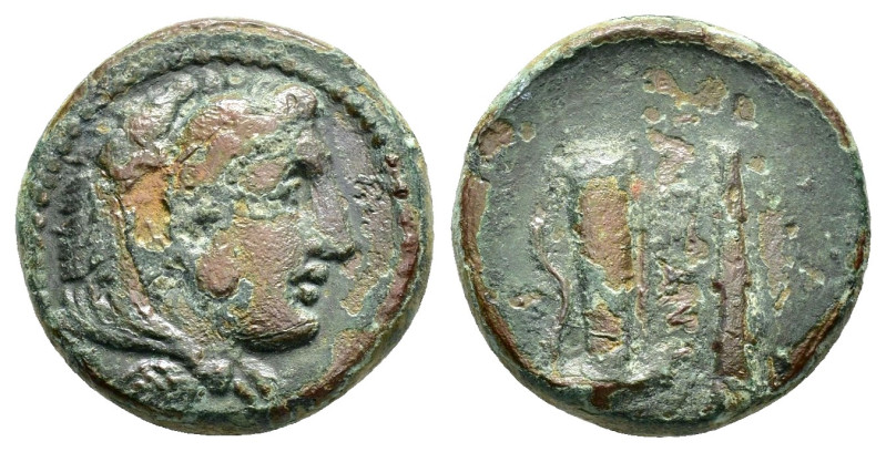 KINGS of MACEDON.Alexander III. (336-323 BC).Ae.

Weight : 5.2 gr
Diameter : 17 ...