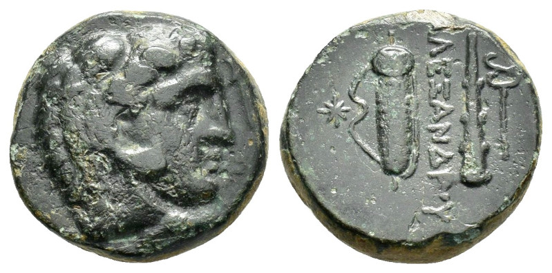 KINGS of MACEDON.Alexander III. (336-323 BC).Ae.

Weight : 5.2 gr
Diameter : 17 ...