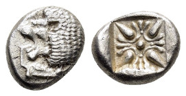 IONIA. Miletos.(Late 6th-early 5th centuries BC).Obol.

Weight : 1.2 gr
Diameter : 9 mm