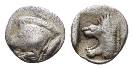 MYSIA.Kyzikos.(Circa 450-400 BC).Obol.

Weight : 0.56 gr
Diameter : 8 mm