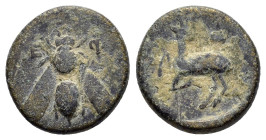 IONIA. Ephesos.(Circa 390-300 BC).Ae.

Weight : 2.9 gr
Diameter : 14 mm
