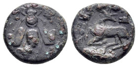 IONIA. Ephesos.(Circa 390-300 BC).Ae.

Weight : 2.3 gr
Diameter : 14 mm