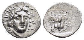 CARIA.Rhodes.(Circa 170-150 BC).Hemidrachm.

Weight : 1.4 gr
Diameter : 13 mm