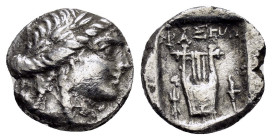 LYCIAN LEAGUE.Phaselis.(Circa 88-84 BC).Drachm.

Weight : 1.9 gr
Diameter : 13 mm