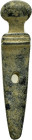 ANCIENT ROMAN BRONZE SWORD PENDANT.(Circa 1st - 2nd century).Ae.

Weight : 7.5 gr
Diameter : 38 mm
