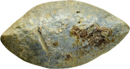 ANCIENT GREEK SLING BULLET.(4th–3rd centuries BC).Pb.

Weight : 30.17 gr
Diameter : 34 mm